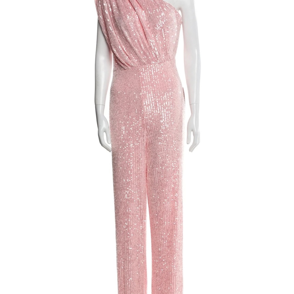 JAYGODFREY Pink‎ One-Shoulder Jumpsuit